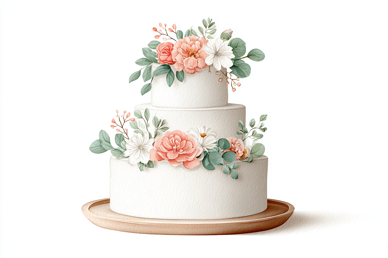 Floral Wedding Cake