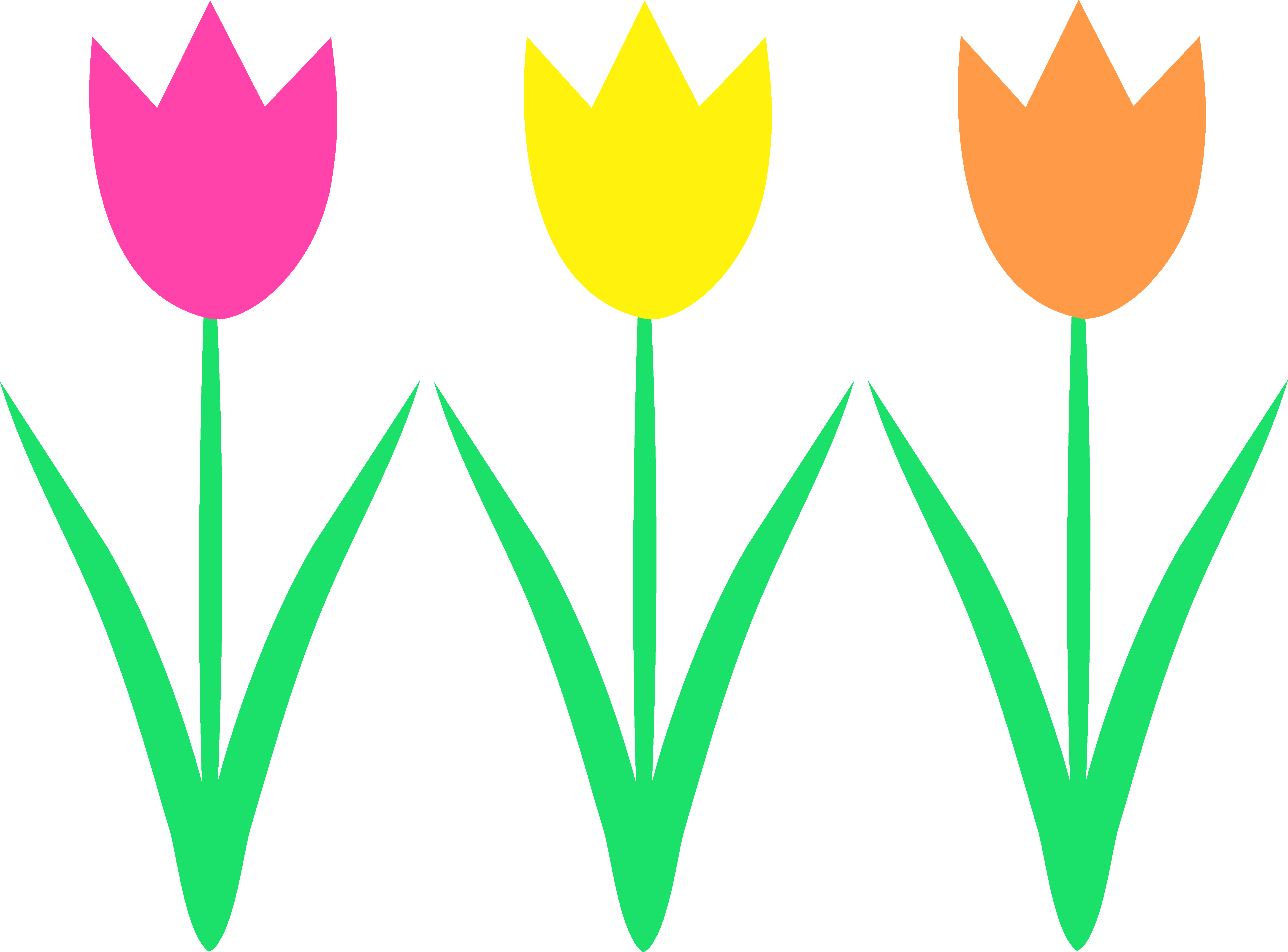 Spring Flowers Border Clipart - Free Clipart Images