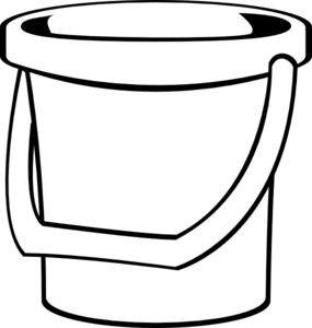 Sand Bucket Clipart Black And White - Free Clipart ...