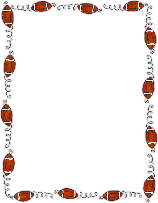 Football Borders Clipart