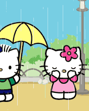 Hello Kitty Rain gif by annyting01 | Photobucket