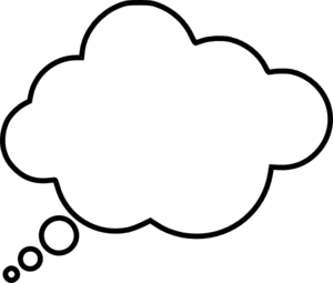 Thought cloud clipart