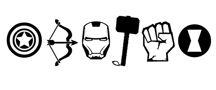 The AVENGERS T-shirt Stencil! 7 silhouette stencils freebies ...