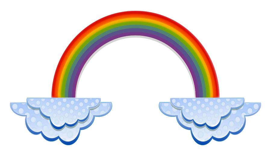 Black and white rainbow outline free clipart images - Cliparting.com