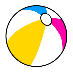 Beach ball clipart free