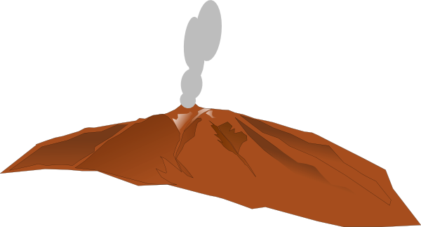Volcano clip art free
