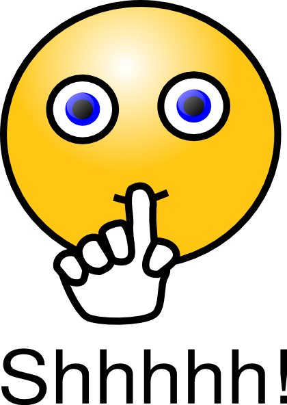 Shhh Finger Clipart