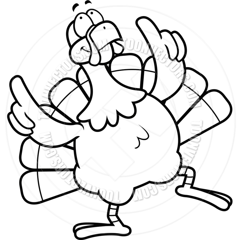 Thanksgiving Black And White Clipart