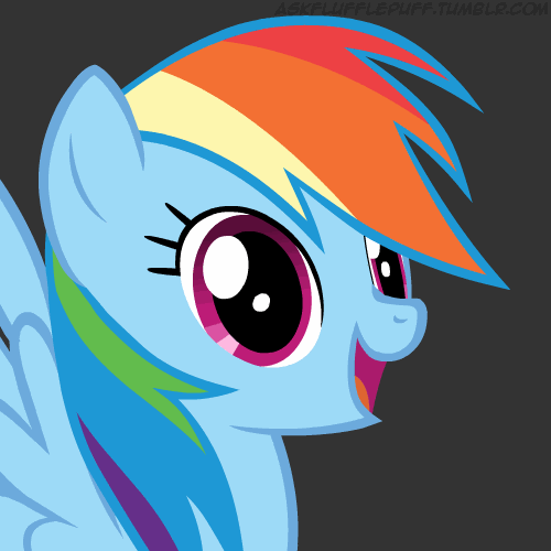 gif animation rainbow dash fluttershy applejack rarity mlp fim ...