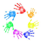 Handprint Clipart Border - Free Clipart Images
