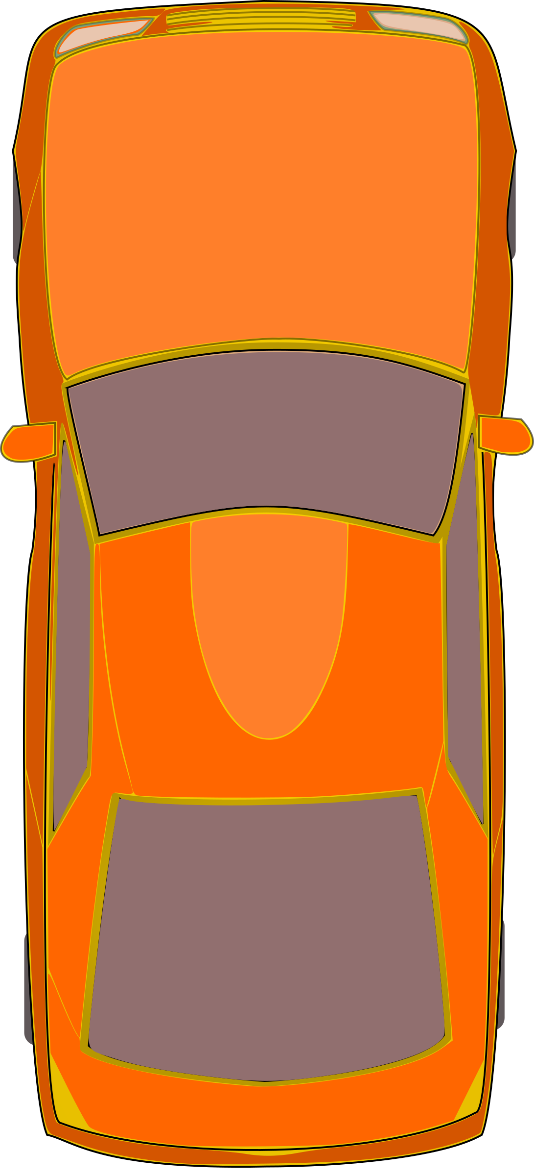Top view car clipart