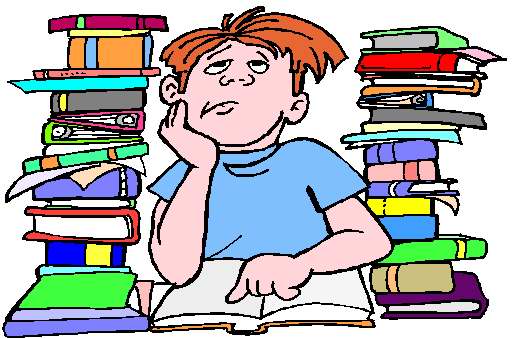 Clipart doing homework