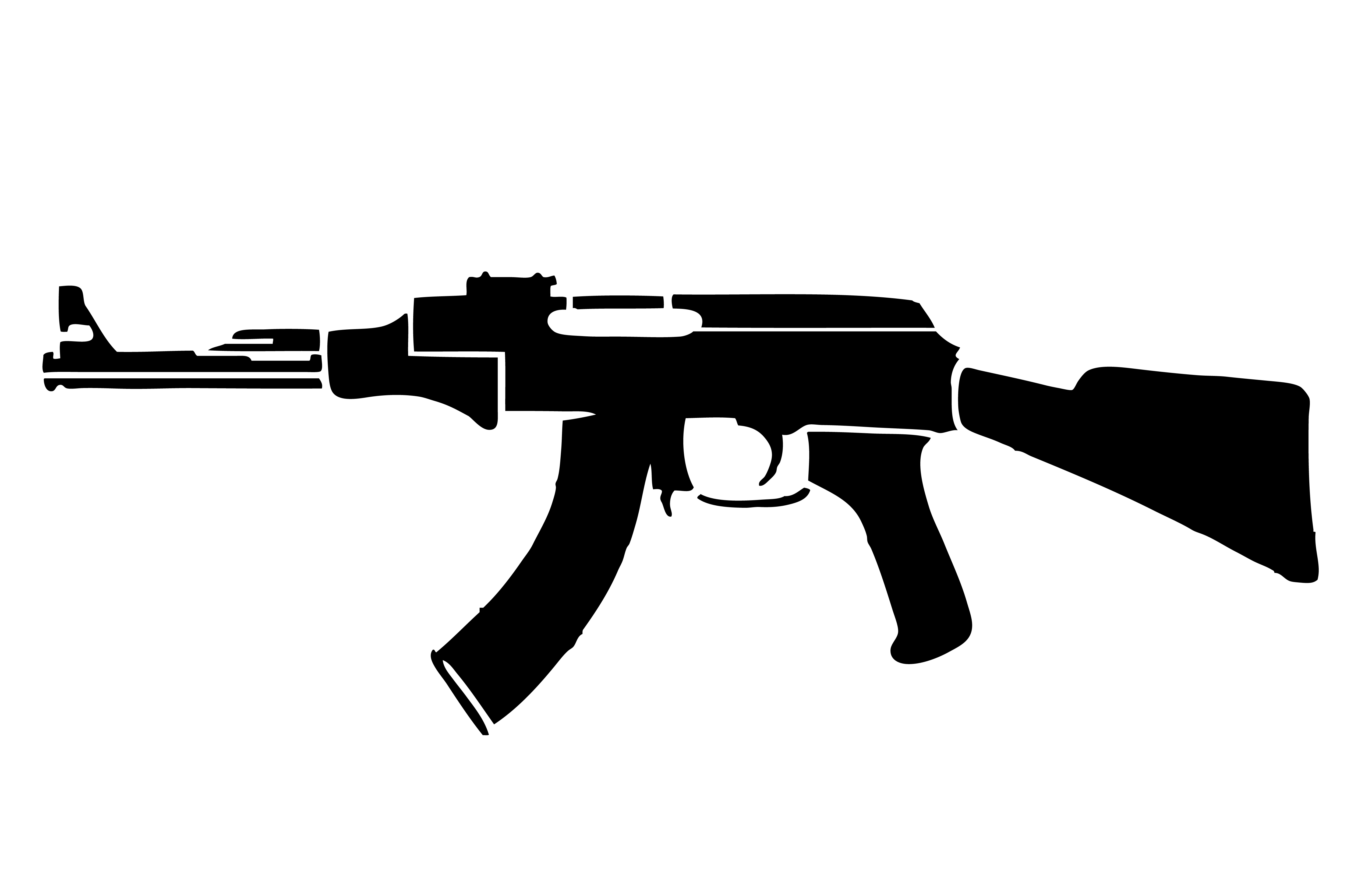 Ak 47 Clip Art - Tumundografico