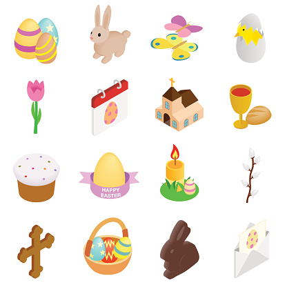 Vector Easter Eggs Icon Sets Clip Art, Vector Images ...