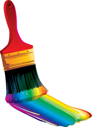Paint Can And Brush Clipart