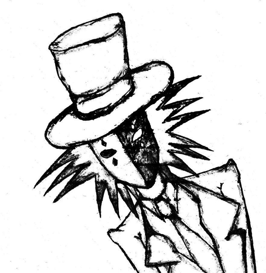 Mad Hatter Drawing - ClipArt Best