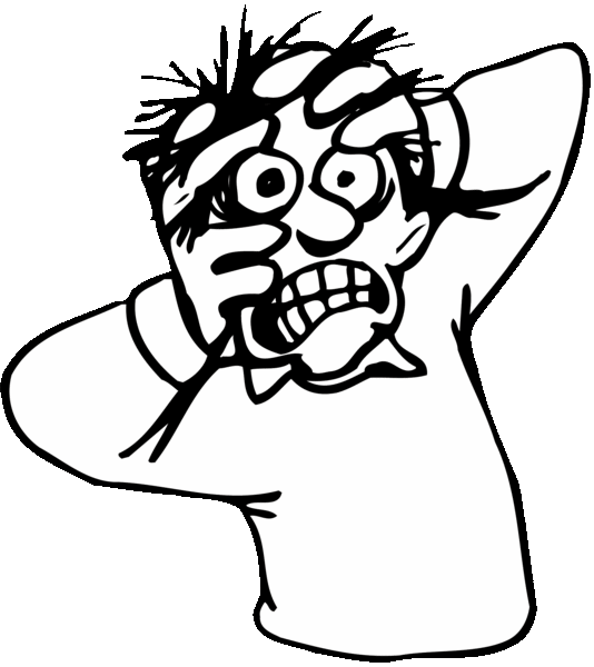 Scared People Clipart