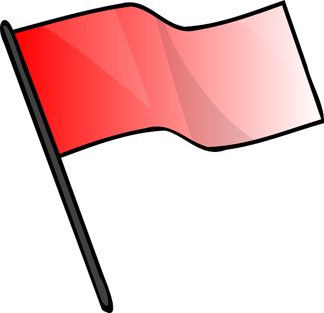 FLAG, RED, ICON, SMALL, MARK, OUTLINE, WHITE, CARTOON - Public ...