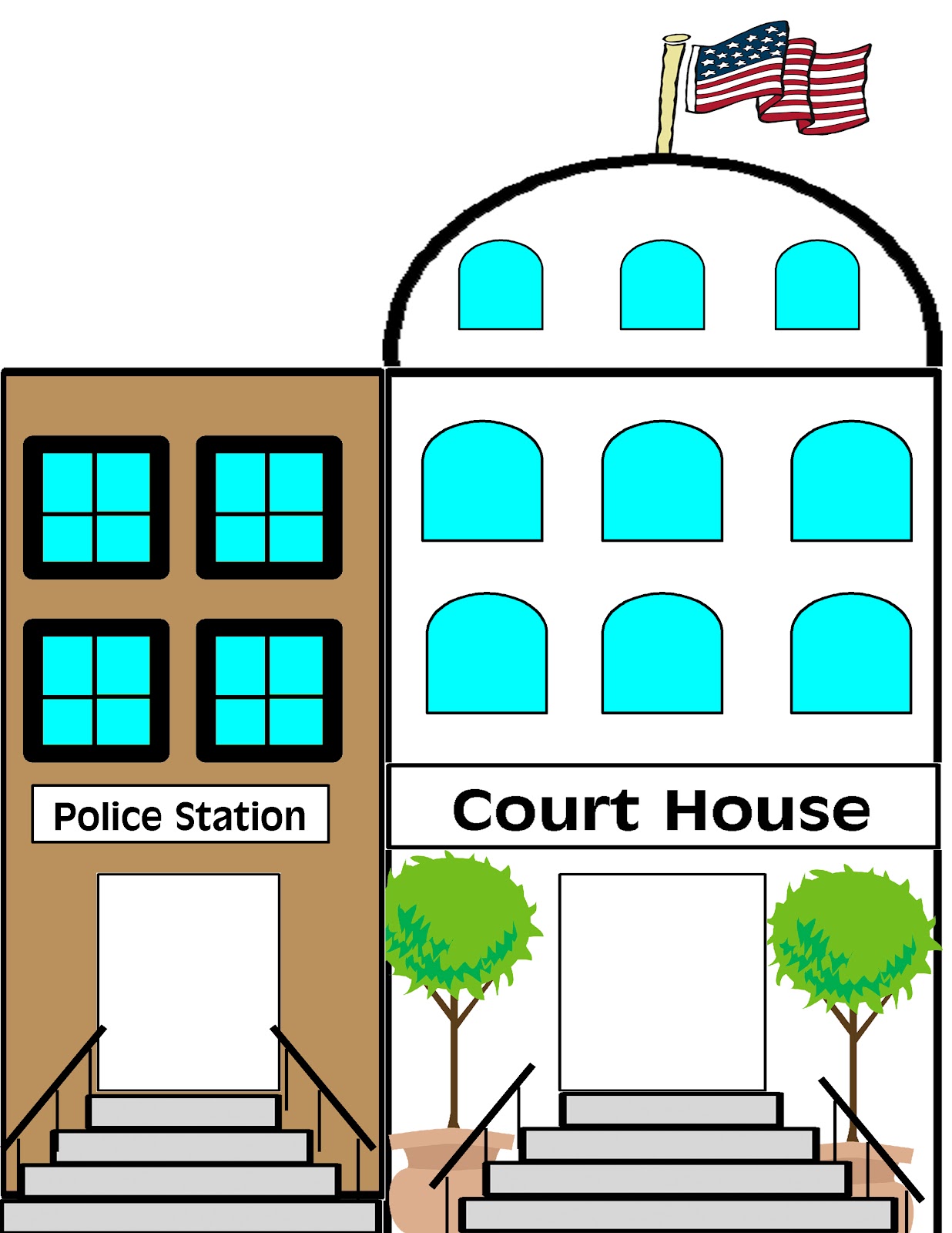 Police Station Clip Art