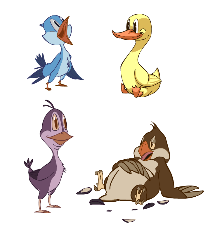 Cartoon Birds by Voodoo-Mama - CGHUB