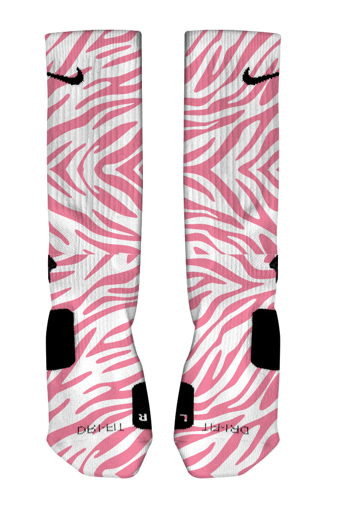 White on Pink Zebra Stripes - UNIQSocks - ClipArt Best - ClipArt Best