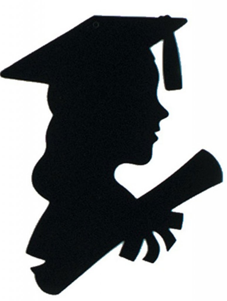 Girl graduation clipart