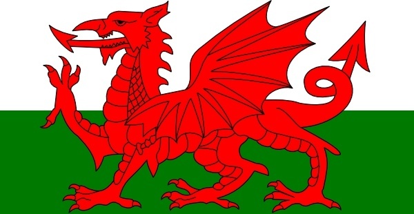 Welsh flag clipart