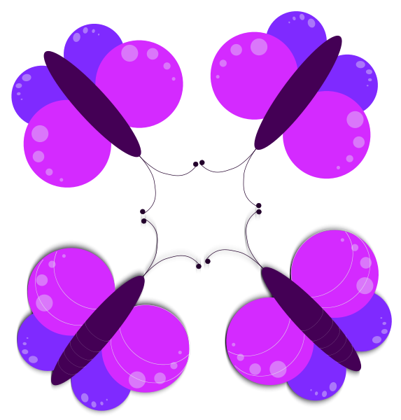 Butterfly Balloons SVG Vector file, vector clip art svg file ...