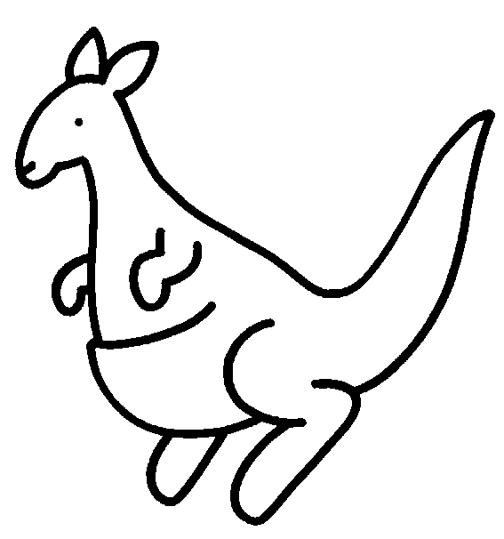 Kangaroo Outline | Free Download Clip Art | Free Clip Art | on ...