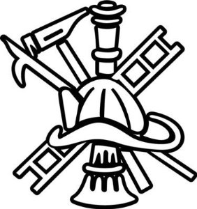 Fireman Ladder Helmet Logo Decal Vinyl Window Sticker ...