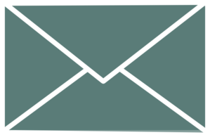 White Outline Envelope Clip Art - vector clip art ...