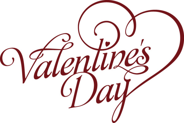 WordArt heart-shaped vector material