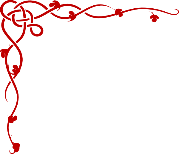 Red On Red Border Invite Clip Art - vector clip art ...