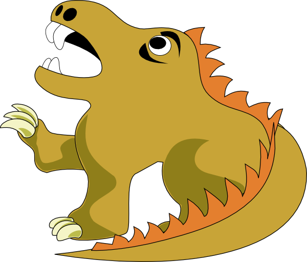 Dragon clip art Free Vector