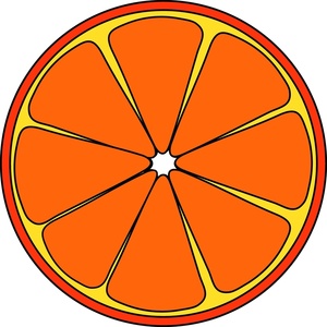 Orange Clipart Image - Slice of Orange
