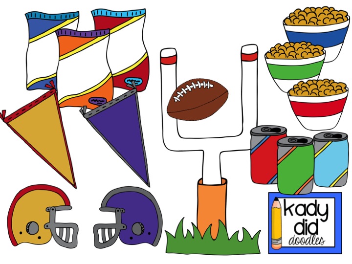 Kady Did Doodles: SuperBowl Clipart!