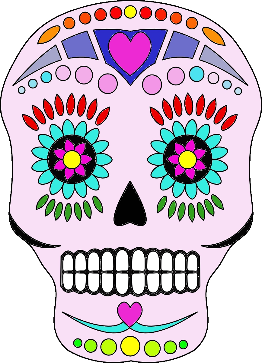 Sugar Skull Free Digital Stamp