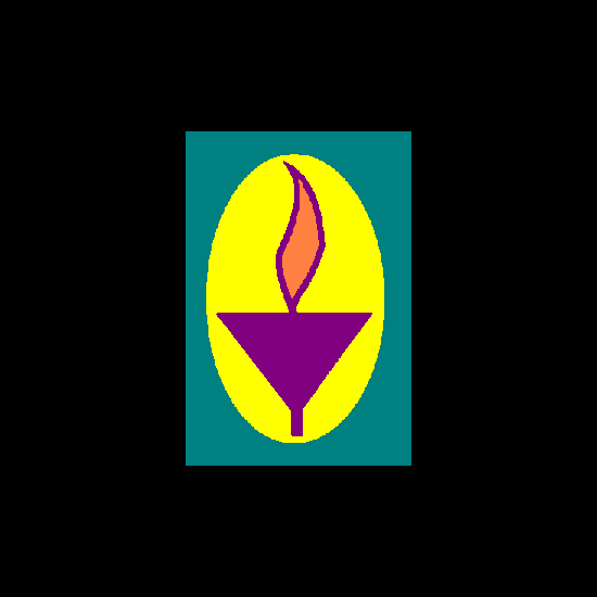 UUA: Purple Triangle Chalice Clip Art