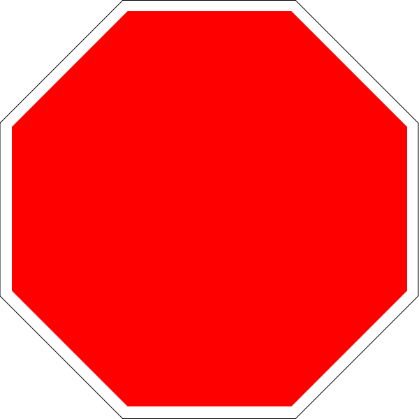 Blank stop sign octagon.svg