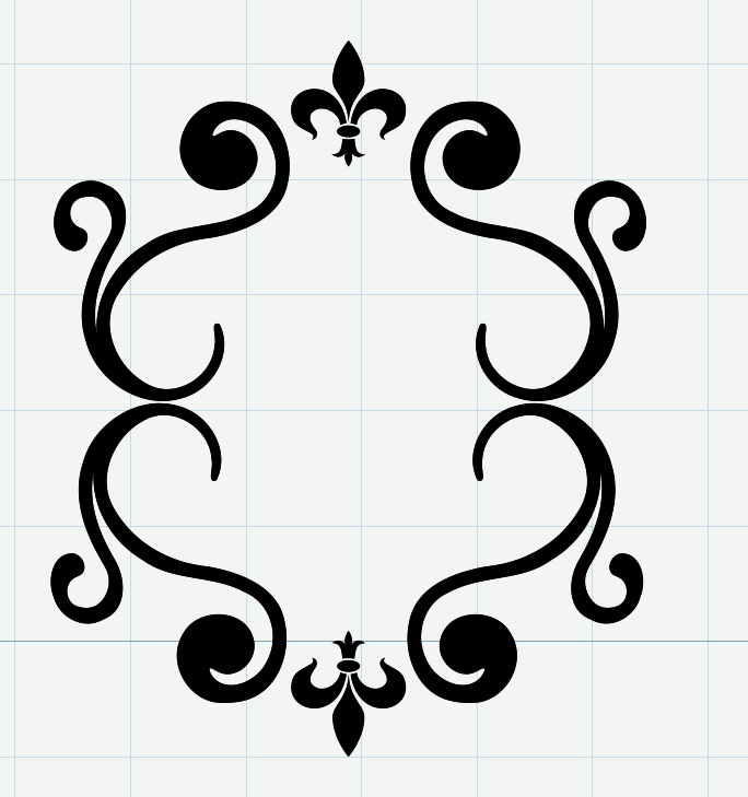 Michelle's Adventures with Digital Creations: Scrolly Fleur de Lis ...