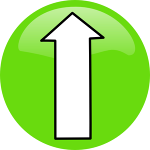 Up Arrow Button Green clip art - vector clip art online, royalty ...