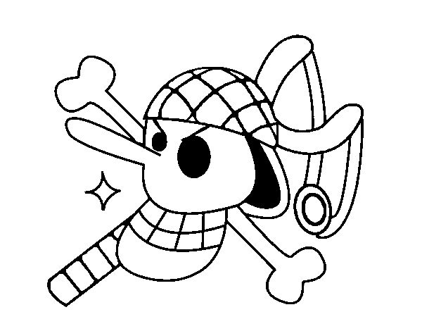 Jolly Roger Flag Coloring Page - ClipArt Best