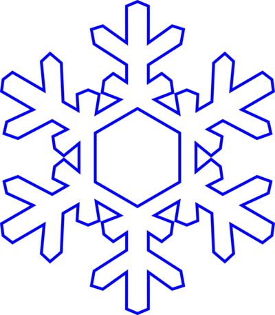 White snowflake clipart no border