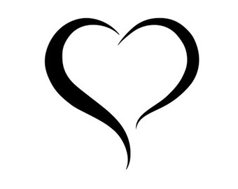 Heart outline | Etsy