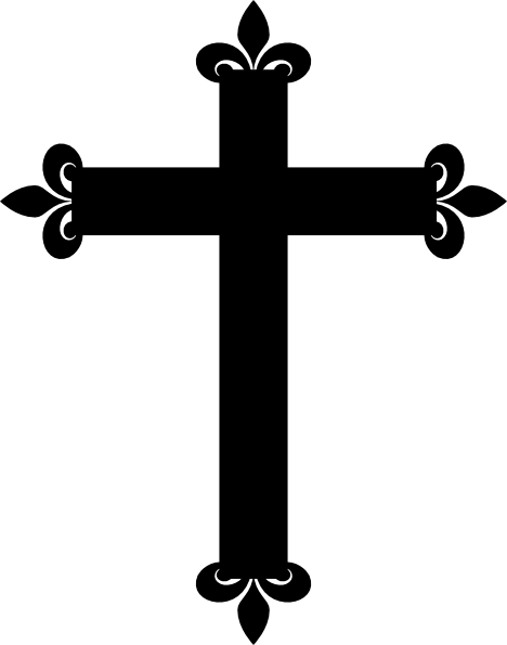 Cross clipart black and white png