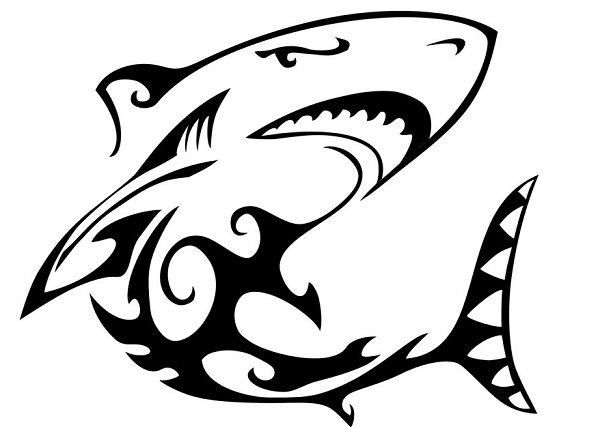 15 Awesome Tribal Shark Tattoos | Only Tribal