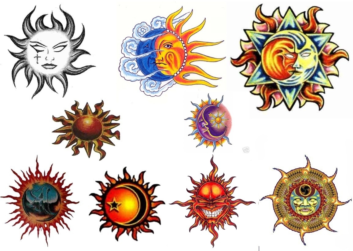 Awesome Sun And Moon Tattoo Design | Fresh 2017 Tattoos Ideas