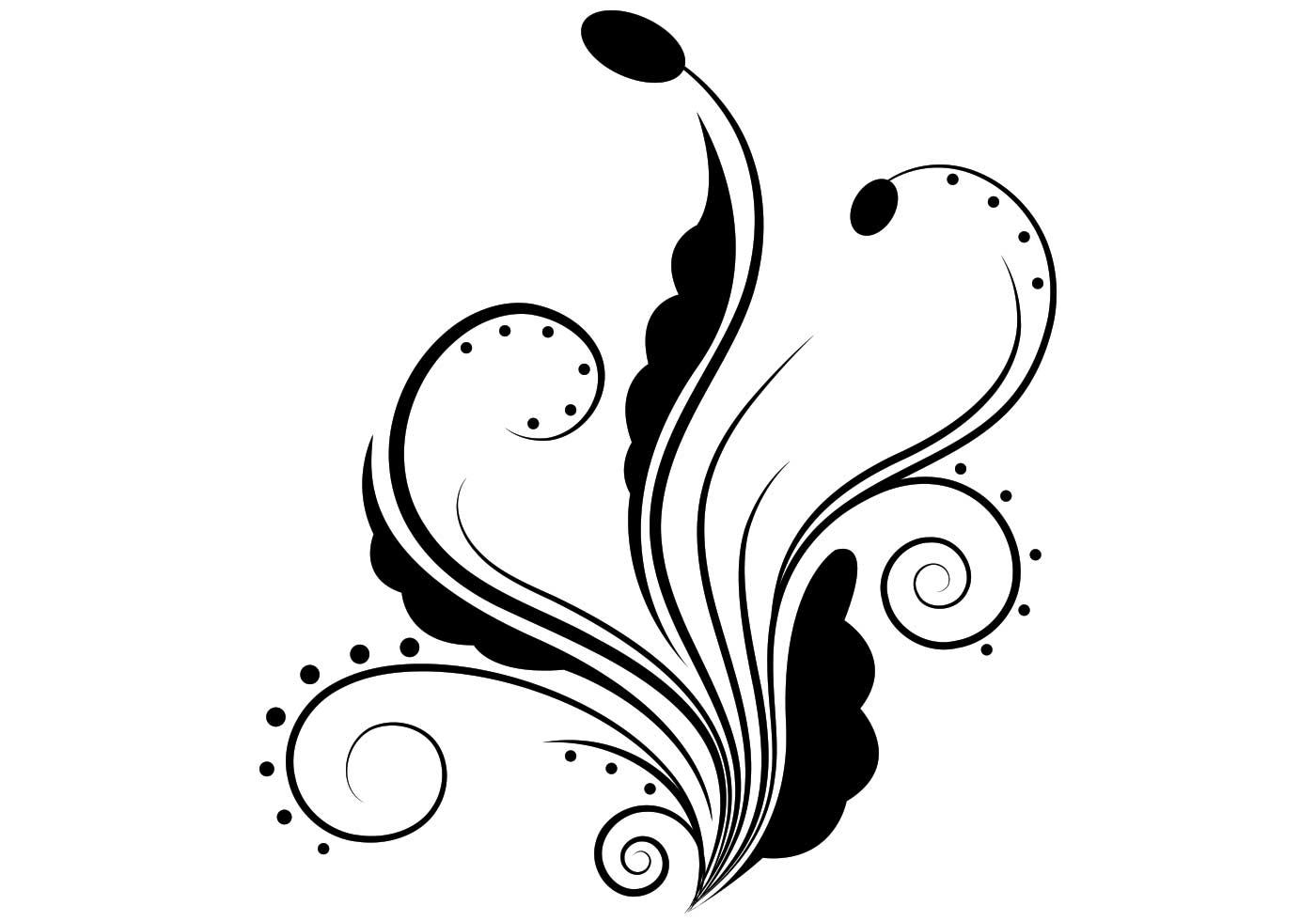 Floral Flourish Vector Elements - Download Free Vector Art, Stock ...
