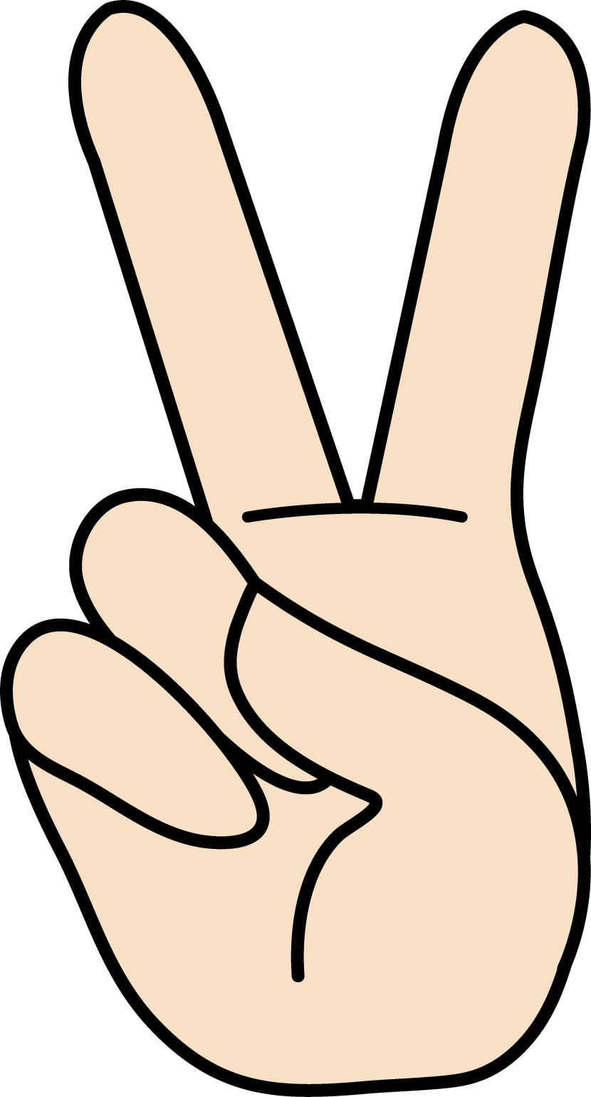 Peace sign map heart clipart
