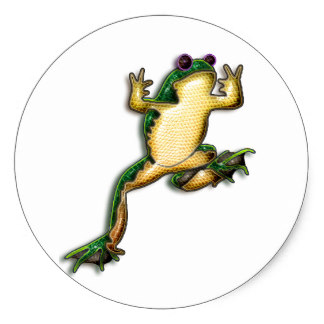 Leap Frog Stickers | Zazzle